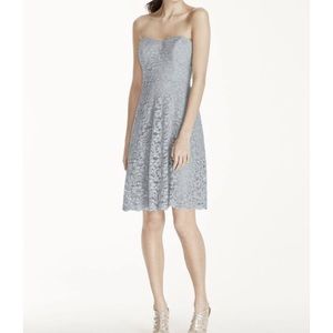 David’s Bridal lace bridesmaid dress size 4